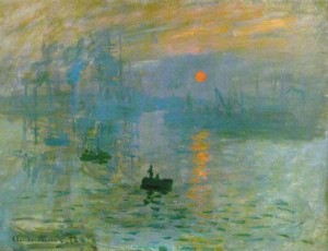 "Impression, Sunrise"  Claude Monet, 1873